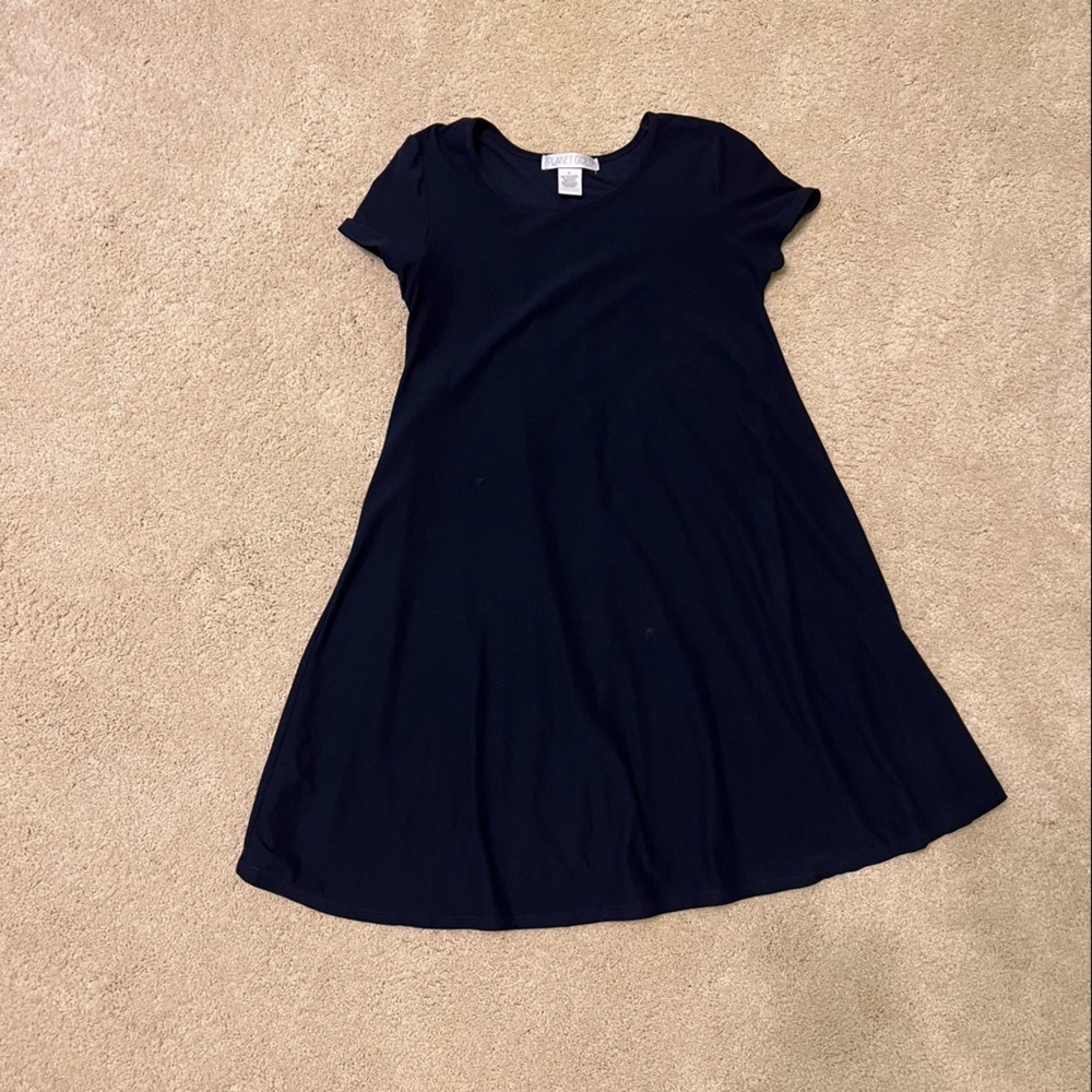 Navy Blue T-shirt Dress